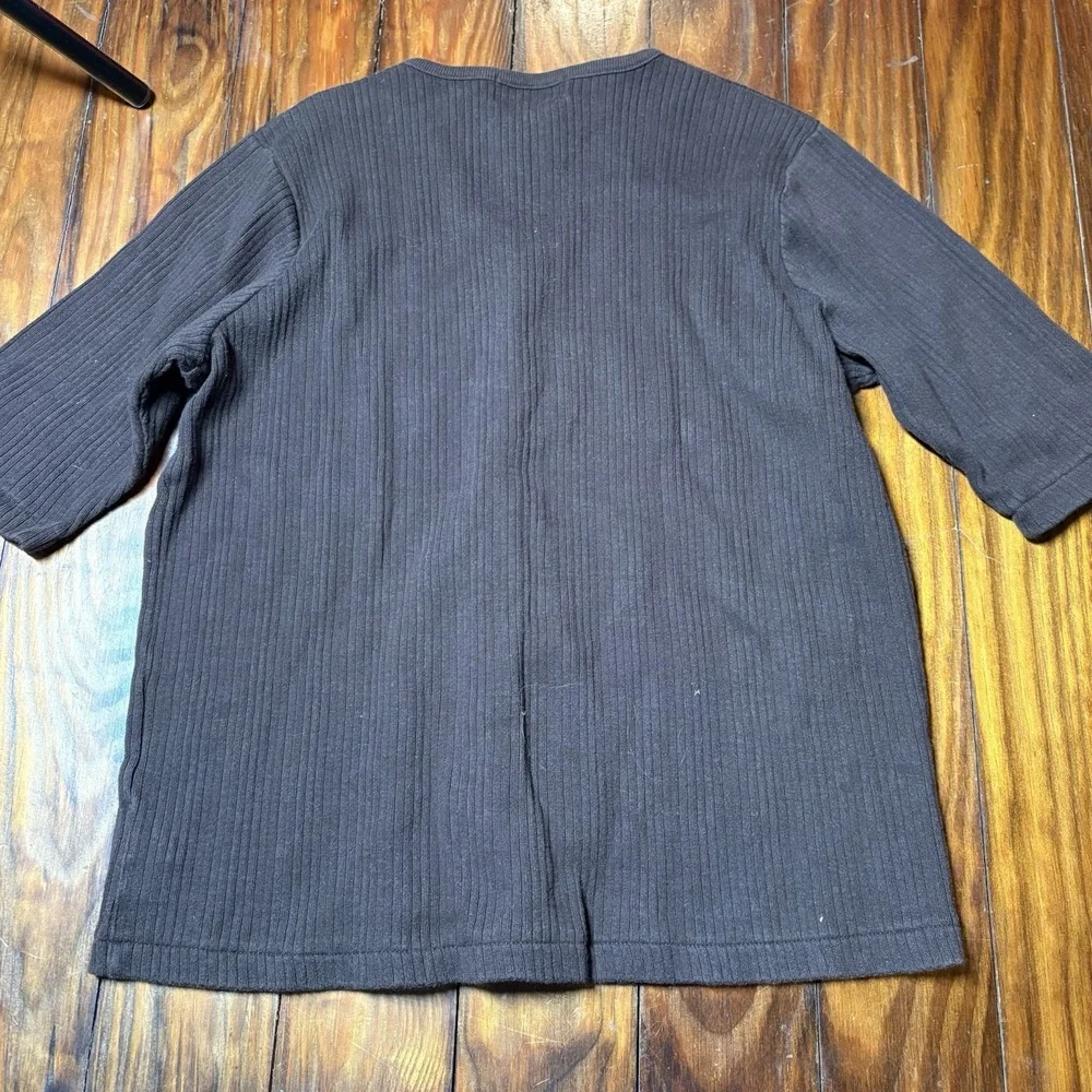 Lauren Ralph Lauren Brown Half Sleeve Cardigan Top Women's Sz S A3020